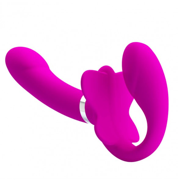 PRETTY LOVE - Valarie Dual-Motor Vibration Wearable (Chargeable - Red Rose)